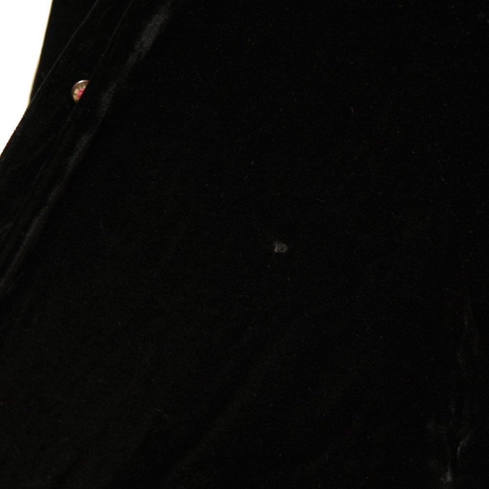 marilyn new york 1950s/60s black velvet robe w chantilly lace collar & cuffs - Picture 14 of 14